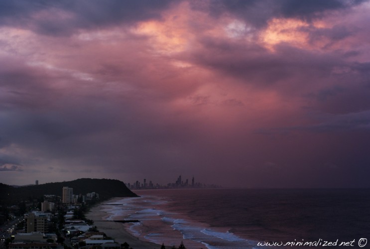 Sunset on the Gold Coast