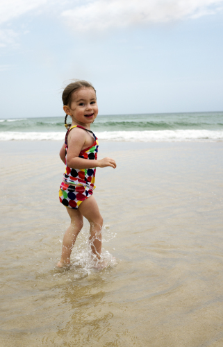 Cleo at the beach