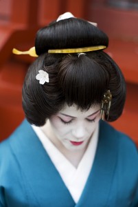 Portrait of Australian geisha, Sayuki, in Tokyo