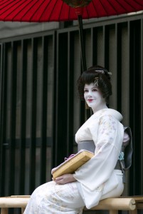 Portrait of Australian geisha, Sayuki, in Tokyo