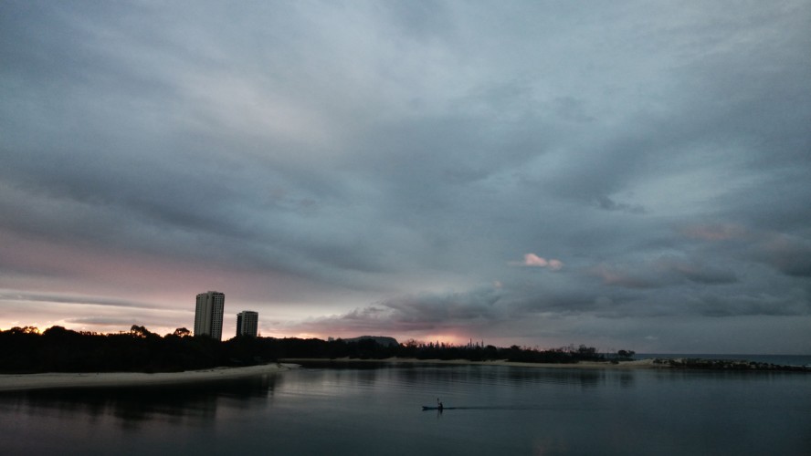 Kayaker on the estuary